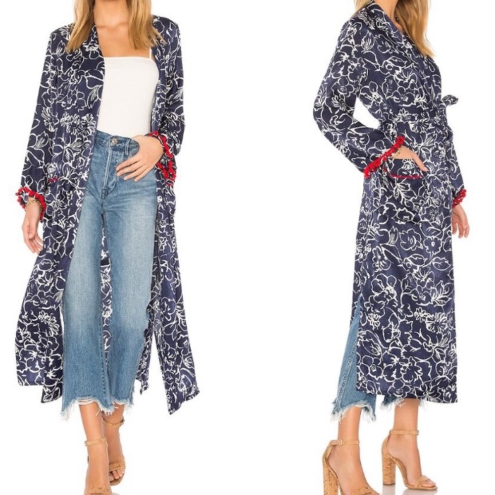 MISA Los Angels Malini Floral Print Kimono/Dusters